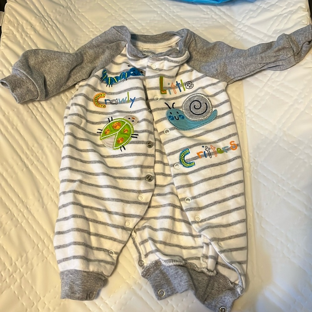 Full button baby bug onesie
